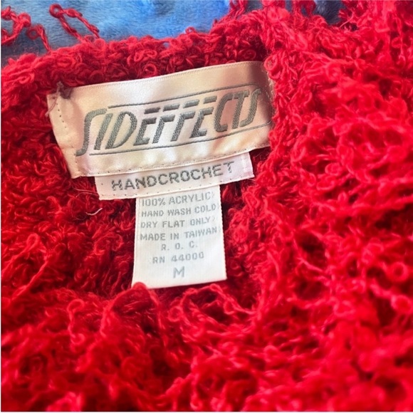 Red Textured Women's Sweater - Picture 5 of 5